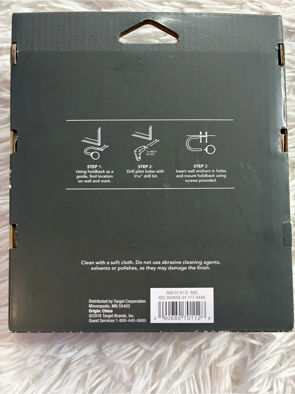 NEW Threshold Curtain Holdback 2 Hooks Holder Oil Rubbed Bronze Hardware Set